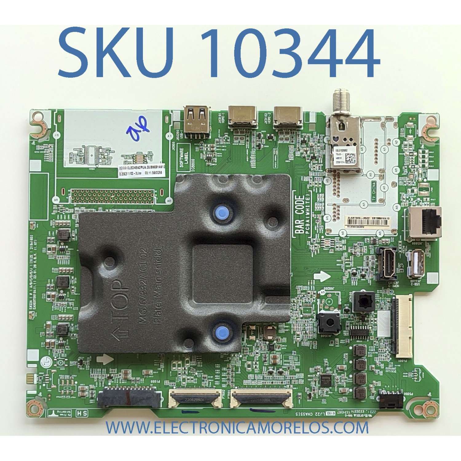 MAIN ORIGINAL PARA TV LG / NUMERO DE PARTE EBT66914412 / EAX69790104(1.1) / PANEL AC480AQY AQA1_RS / MODELO OLED48A2PUA.DUSQLJR	